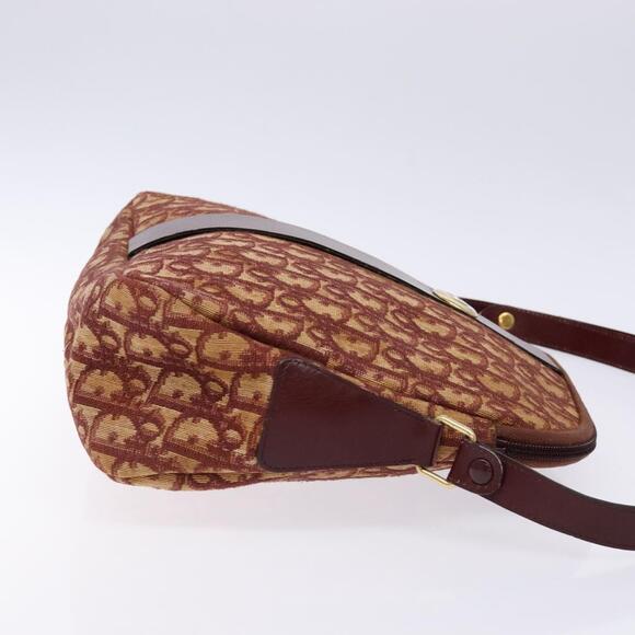 DIOR Trotter Canvas Shoulder Bag Red Gold - Picture 4 of 12